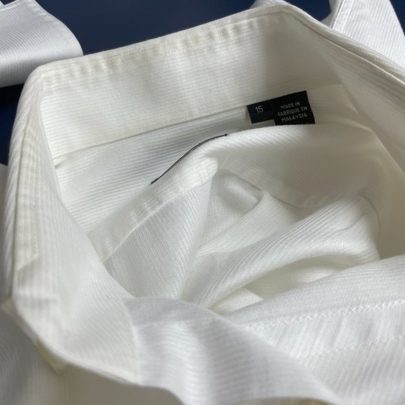 Hugo Boss Sharp Fit Button Down Dress Shirt Kent Collar Double Cuffs - Picture 3 of 9